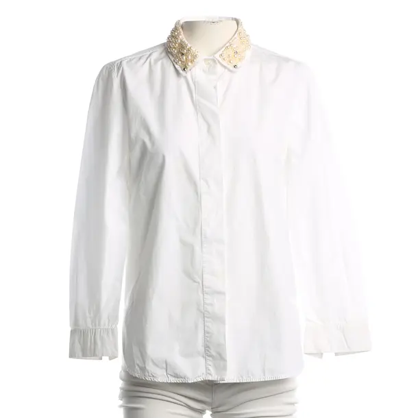 Bluse, in Weiß, Baumwolle, Louis Vuitton