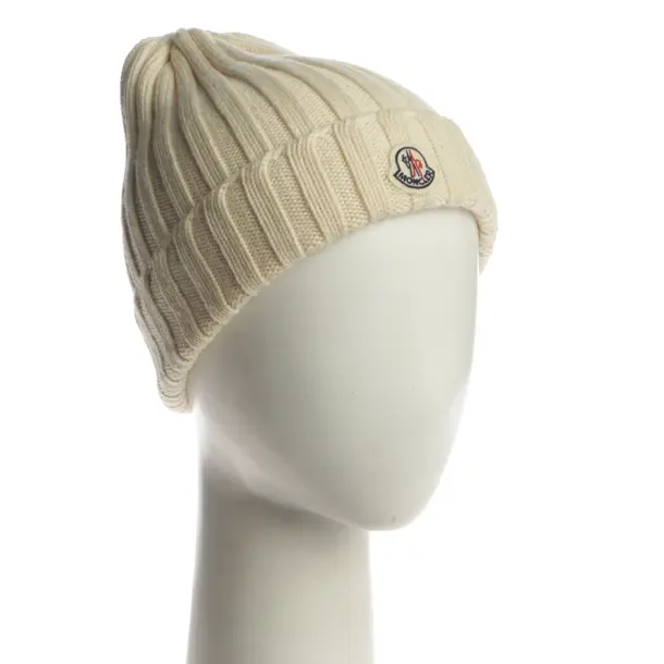 Beanie, in Beige, Wolle, Moncler