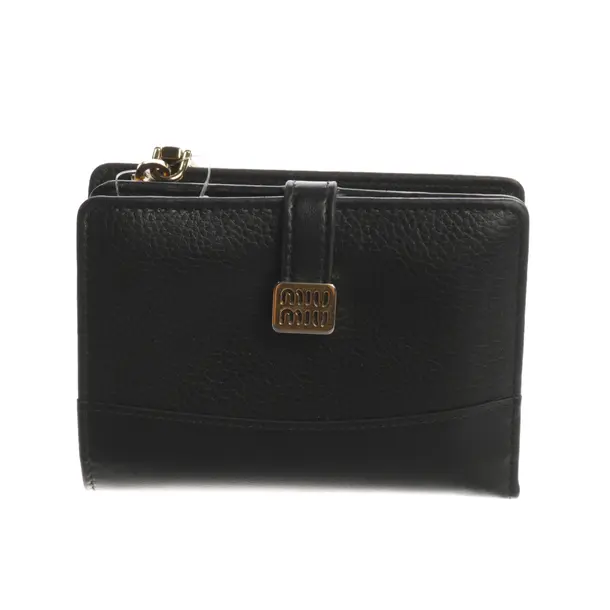 Portafoglio, in Nero, Pelle, Miu Miu