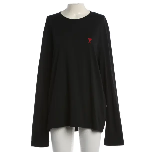 Longsleeve, in Schwarz, Baumwolle, Ami Paris
