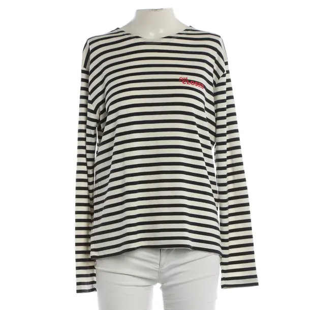 Long Sleeve Shirt, in Cream, Baumwolle, Closed