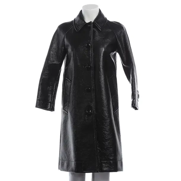 Mid-Season Coat, in Black, Polyurethan, Marc Jacobs