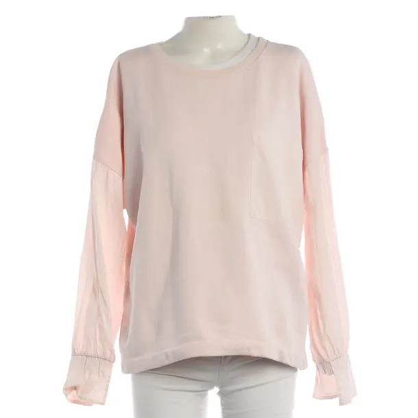 Felpa, in Rosa, Cotone, Chiuso