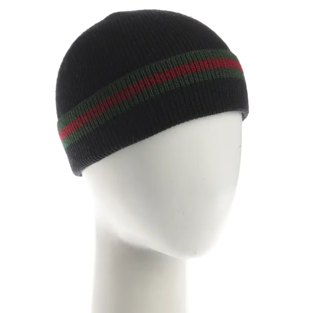 Mütze, in Schwarz, Wolle, Gucci