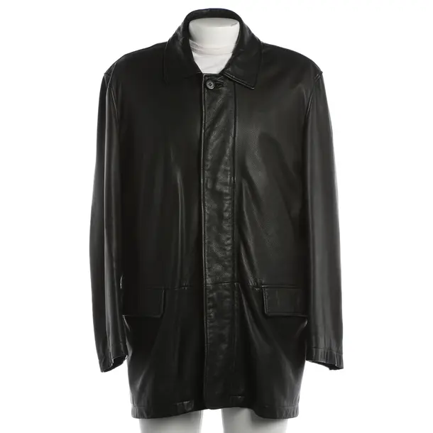 Lederjacke, in Schwarz, Leder, Hugo Boss Black Label