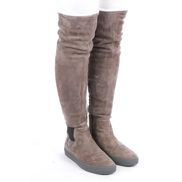 Overkneestiefel in Metallic, , Fabiana Filippi