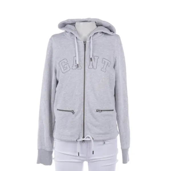 Sweatjacke in Grau, Baumwolle, Gant