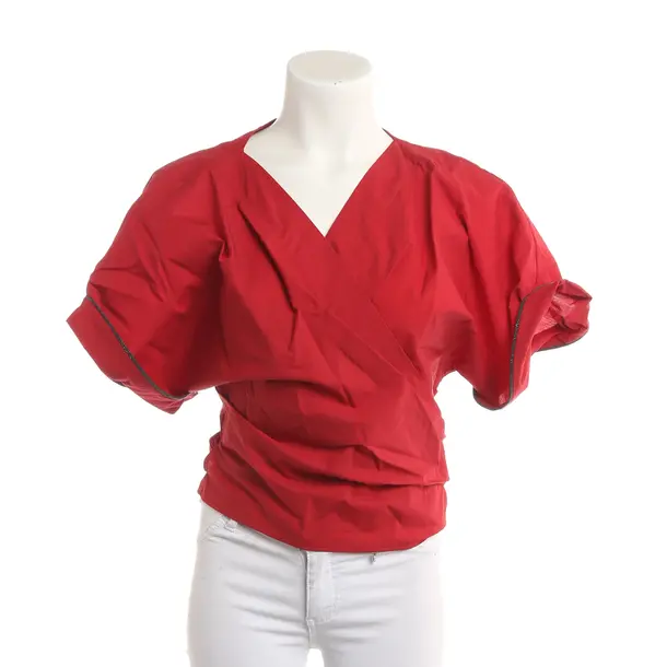 Shirt, in Rot, Baumwolle, Brunello Cucinelli