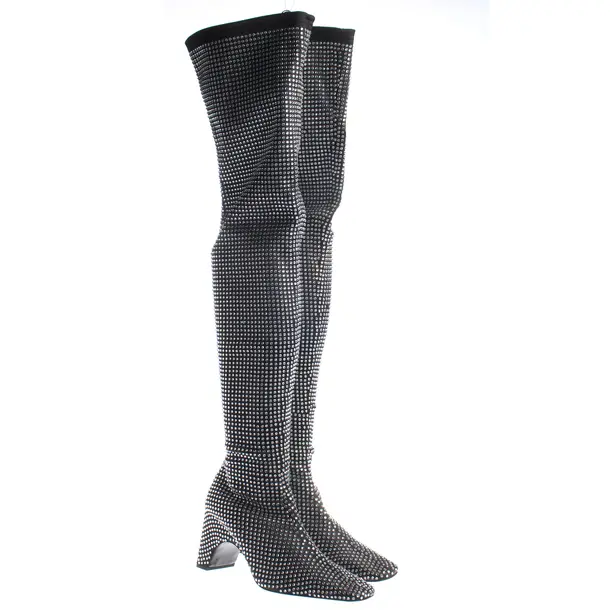 Over-The-Knee Boots, in Silver, Coperni