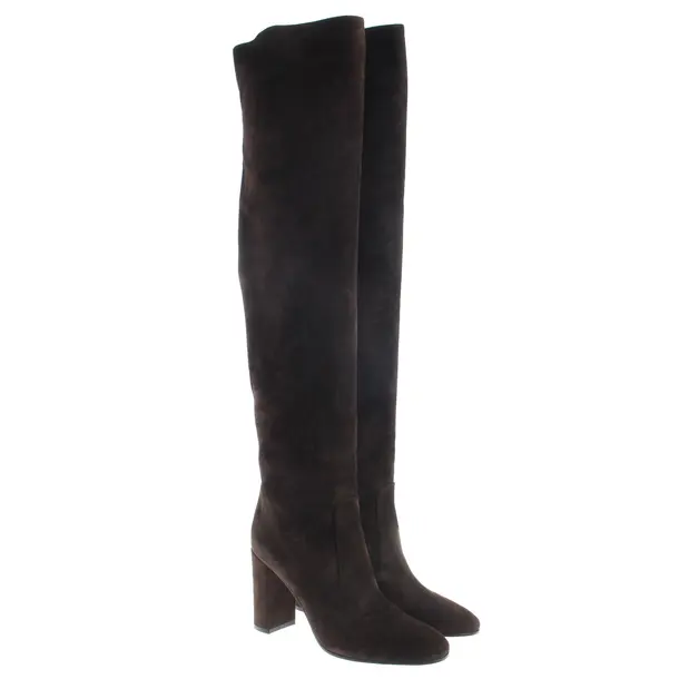 Over-The-Knee Boots, in Dark Brown, Gianvito Rossi