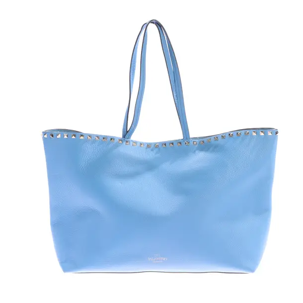 Shopper, in Hellblau, Leder, Valentino
