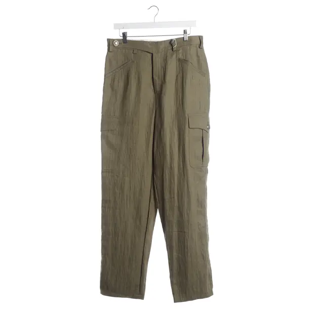 Pants, in Light Green, Linen, Luis Trenker
