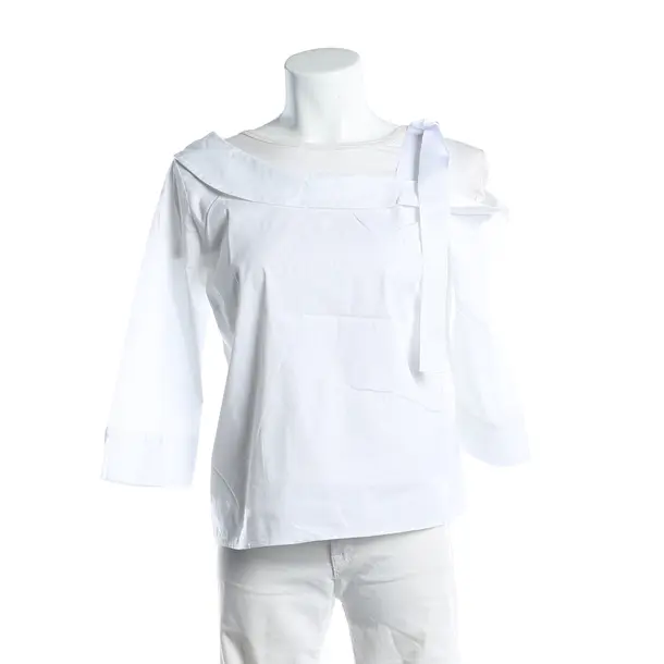 Blouse, in White, Cotton, Riani