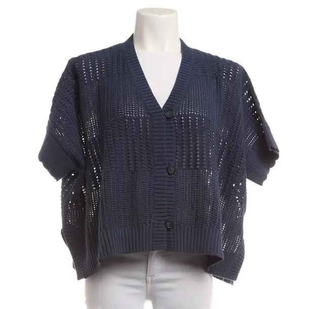 Cardigan, in Navy, Cotton, Repeat