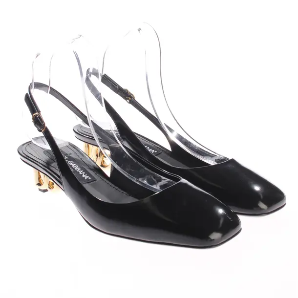 Slingbacks, in Schwarz, Dolce & Gabbana