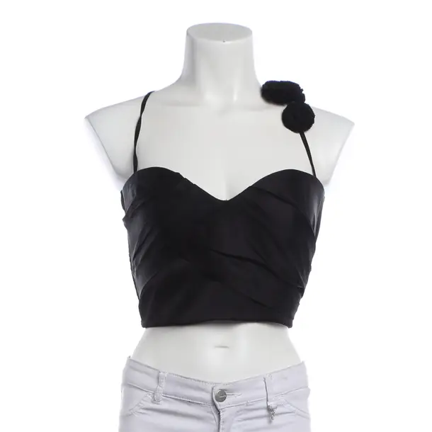 Top, in Black, Viscose, Poupette St. Barth