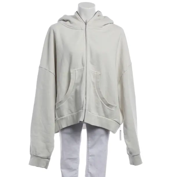 Zip-Up Hoodie, in Beige, Cotton, Entire Studios