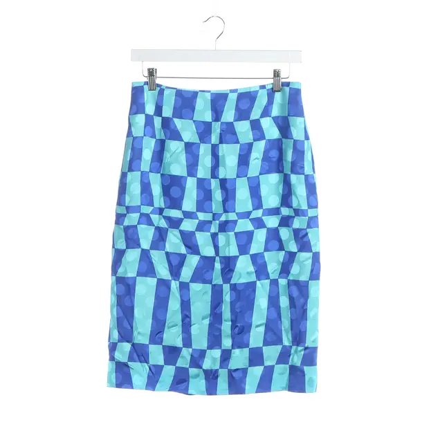 Rock, in Blau, Viskose, Dries van Noten