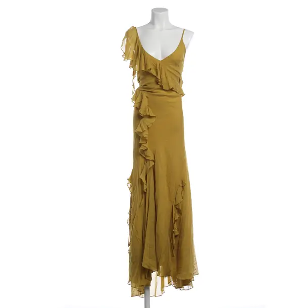 Dress, in Mustard Yellow, Viscose, De La Vali