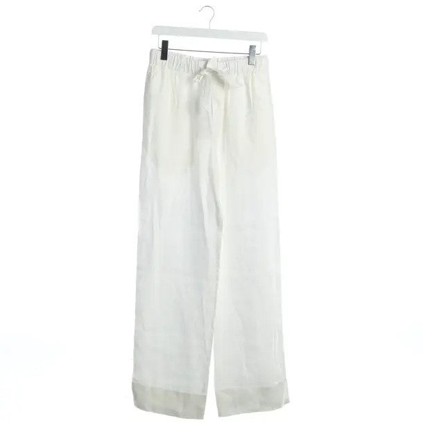 Pants, in White, Linen, Frescobol Carioca
