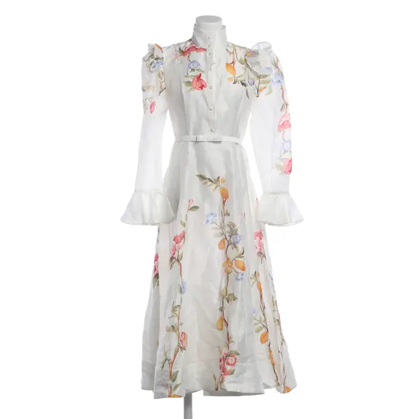 Cocktail Dress, in White, Linen, Leo Lin