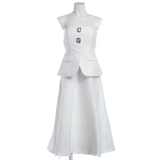 Cocktailkleid, in Weiß, Polyester, self-portrait