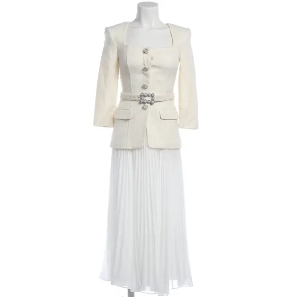 Cocktail Dress, in White, Viscose, self-portrait