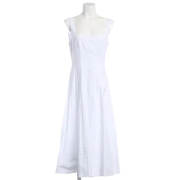 Dress, in White, Cotton, Staud
