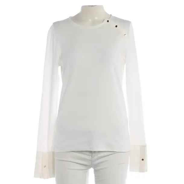 Long Sleeve Shirt, in White, Cotton, Marc Cain