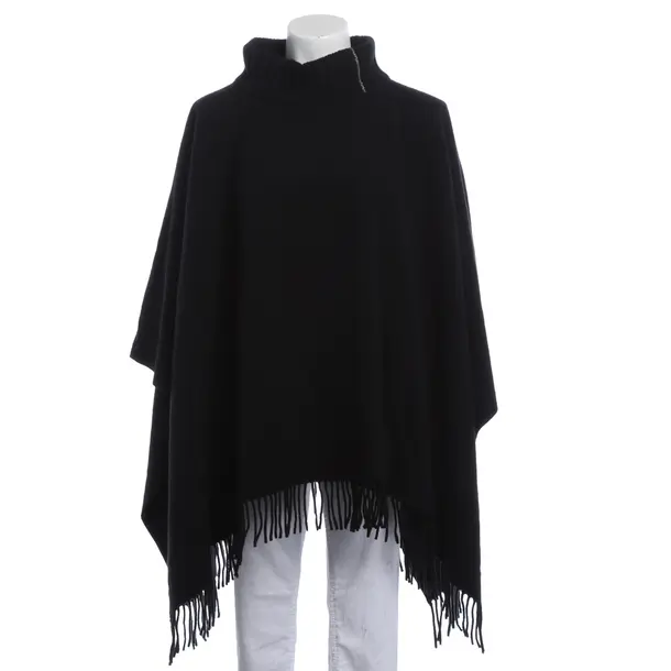 Poncho, in Schwarz, Wolle, Fabiana Filippi