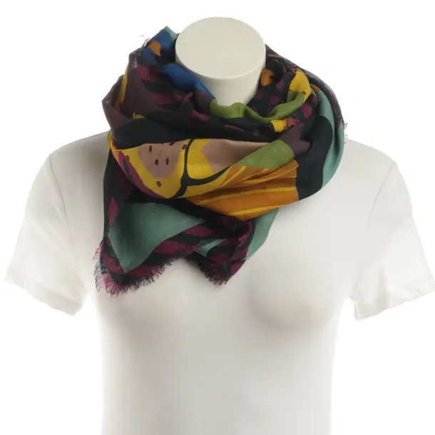 Shawl, in Multicolored, Wool, Odeeh