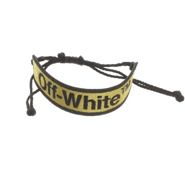 Armband, in Schwarz, Baumwolle, Off-White