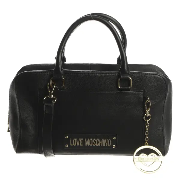 Handbag, in Black, Leder, Love Moschino