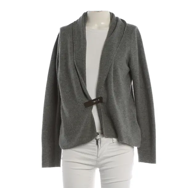 Cardigan, in Gray, Cashmere, Fabiana Filippi