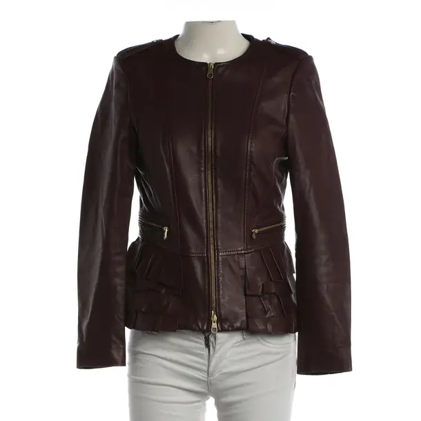 Giacca in pelle, in Bordeaux, Pelle, Hugo Boss Etichetta Nera