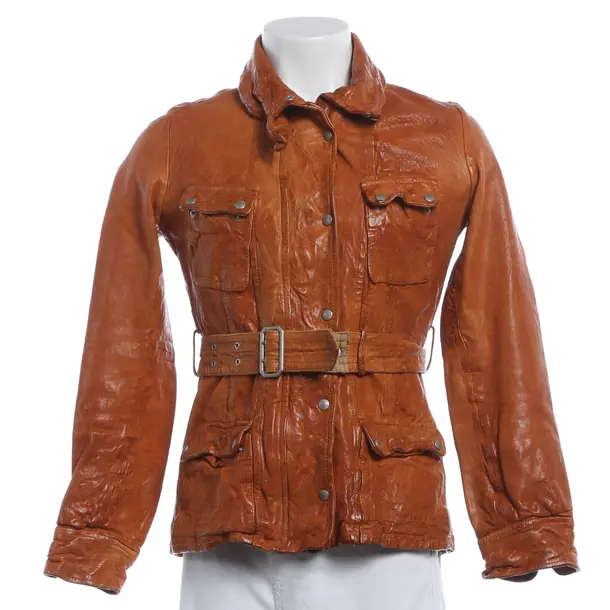 Lederjacke, in Hellbraun, Leder, Closed