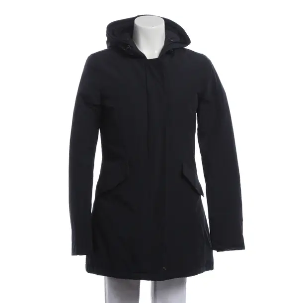 Winter Jacket, in Navy, Cotton, Woolrich