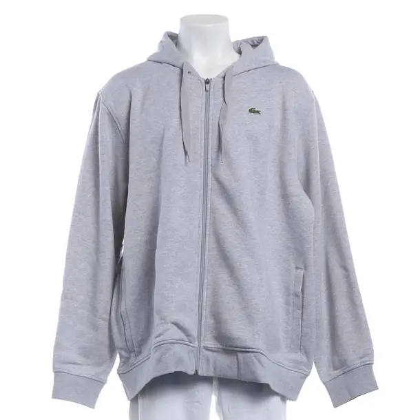 Felpa con cerniera, in Grigio chiaro, Cotone, Lacoste