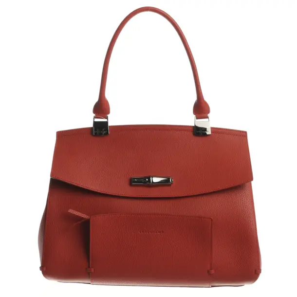 Handbag, in Red, Leder, Longchamp