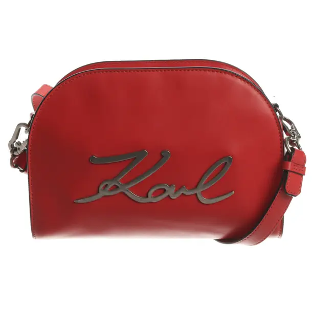 Borsa a cinture a tracolla, in Rosso, Pelle, Karl Lagerfeld