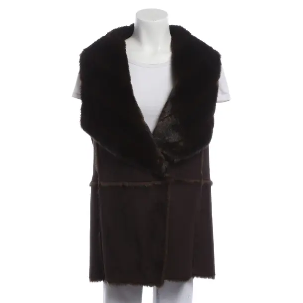 Weste, in Dunkelbraun, Polyester, Marc Cain