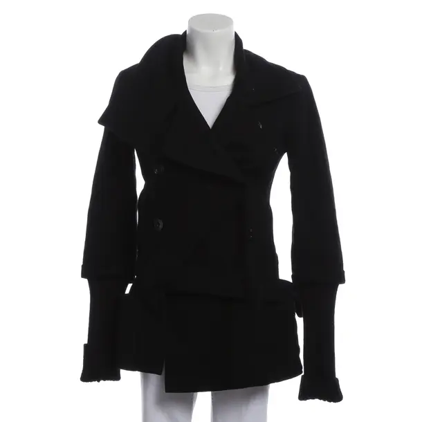 Mid-Season Jacket, in Black, Wool, Patrizia Pepe