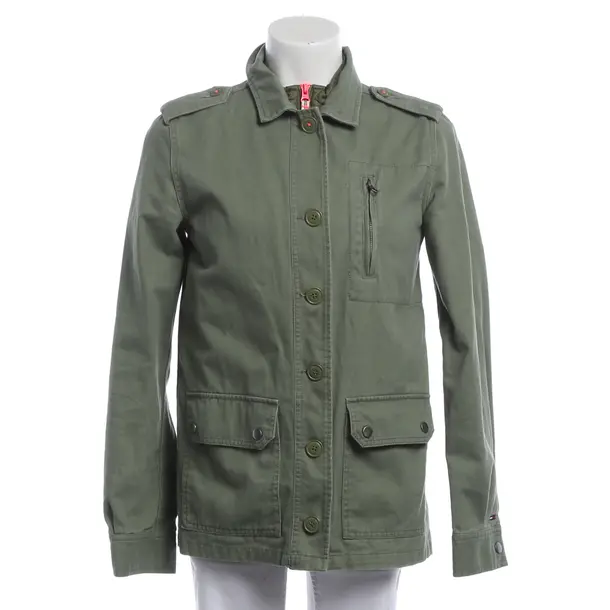 Mid-Season Jacket, in Light Green, Cotton, Tommy Hilfiger