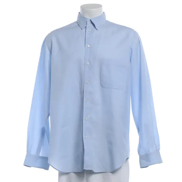 Shirt, in Blue, Cotton, Armani Collezioni