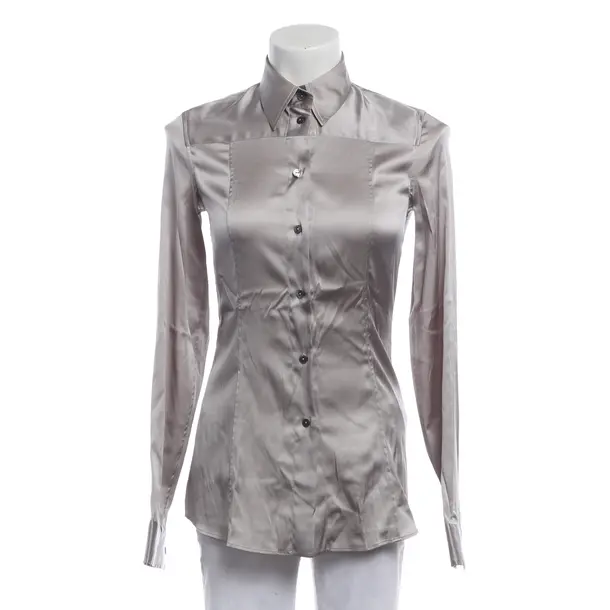 Bluse, in Grau, Seide, Dolce & Gabbana