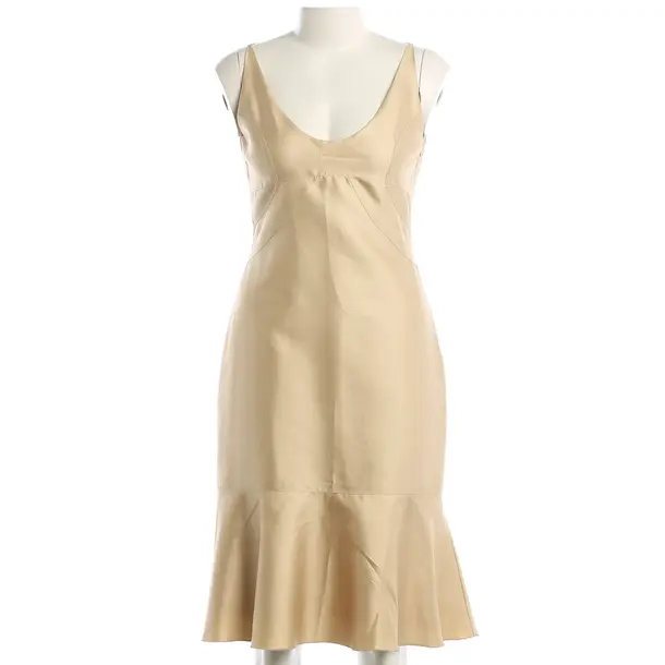 Dress, in Gold, Cotton, Valentino