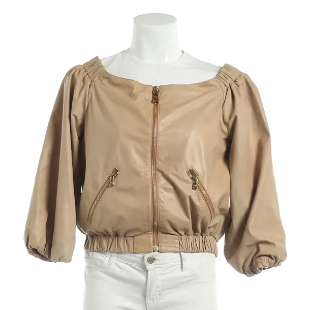 LeatherJacket, in Light Brown, Leather, Prada