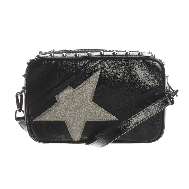 Shoulder Bag, in Black, Leather, Golden Goose