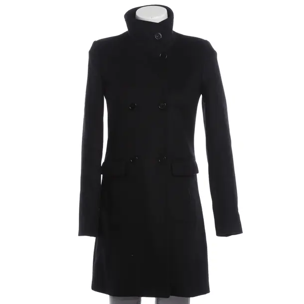 Mid-Season Coat, in Black, Wool, Patrizia Pepe