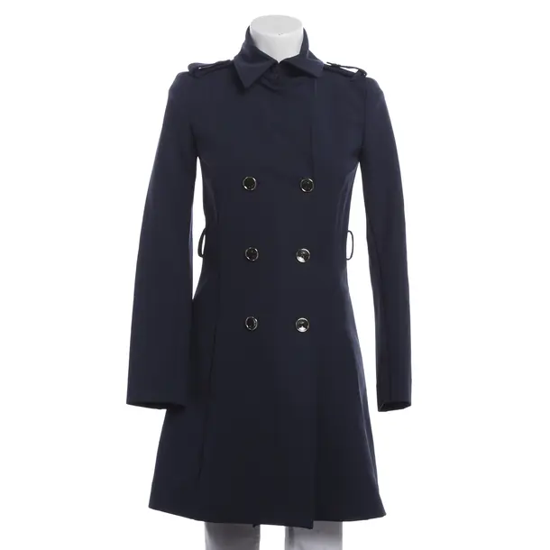 Mid-Season Coat, in Navy, Polyamide, Patrizia Pepe
